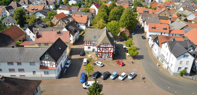 Blick von oben auf den Bereich Anger.