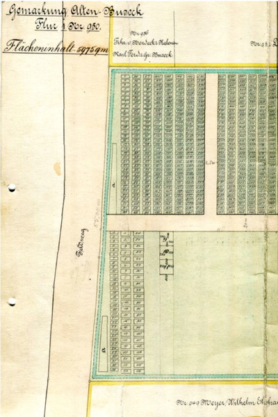 Lageplan Alten-Buseck - jüdischer Friedhof
