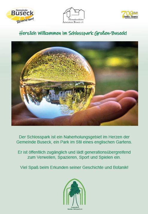 Flyer Schlossparkrundgang