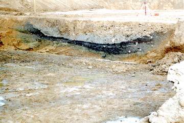 Wassergraben, Ausgrabung 1999